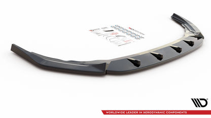 Front Ansatz V.2 für VW Golf R Mk8 schwarz Hochglanz