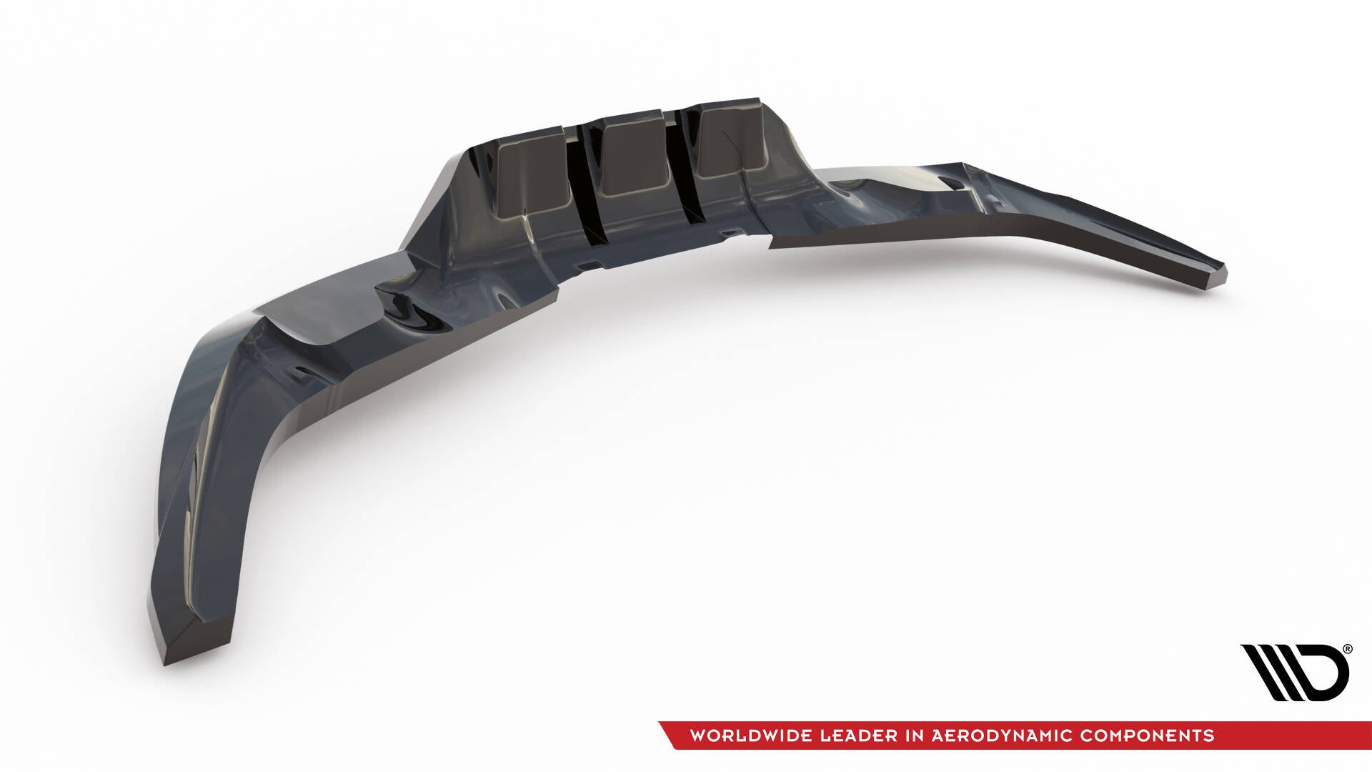 Mittlerer Cup Diffusor DTM Look Heck Ansatz für Ford Kuga ST Mk1 schwarz Hochglanz