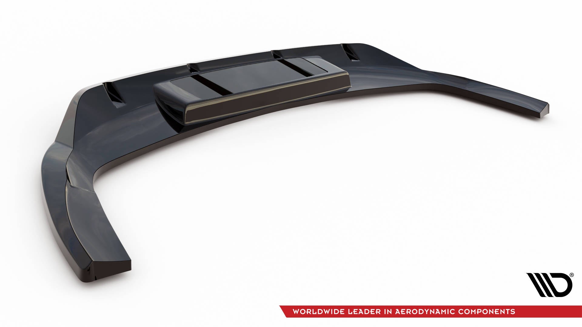 Mittlerer Cup Diffusor DTM Look Heck Ansatz für Audi Q4 e-tron Sportback S-line Mk1 schwarz Hochglanz