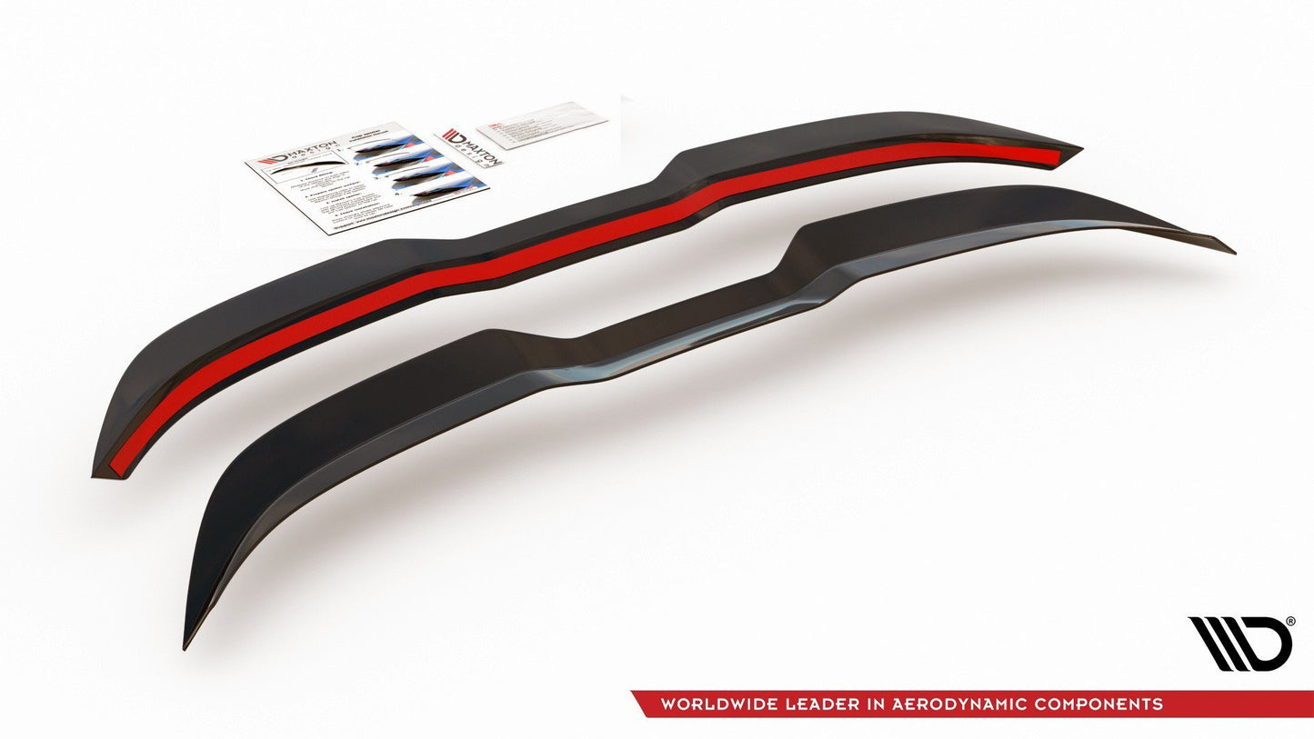 Spoiler CAP V.2 für Ford Focus Hatchback ST Mk4 schwarz Hochglanz