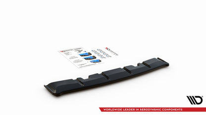 Mittlerer Diffusor Heck Ansatz für Volkswagen Golf 8 GTI Clubsport schwarz matt