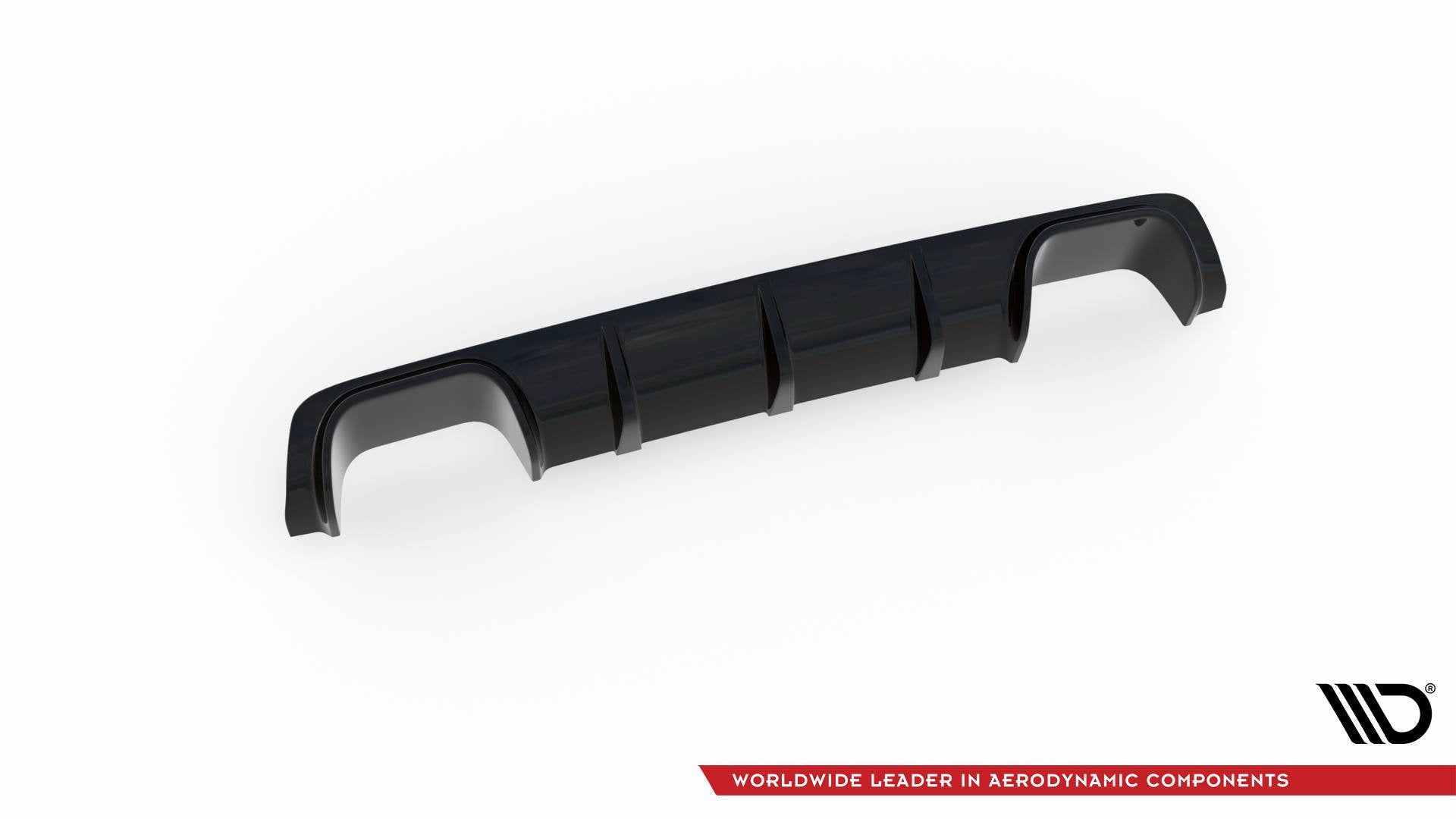 Diffusor Heck Ansatz für BMW M5  / 5 M-Paket E39 schwarz Hochglanz