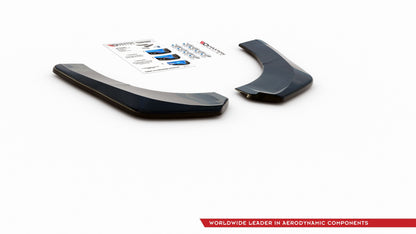 Heck Ansatz Flaps Diffusor für Skoda Kodiaq Sportline Mk1 / Mk1 Facelift schwarz Hochglanz
