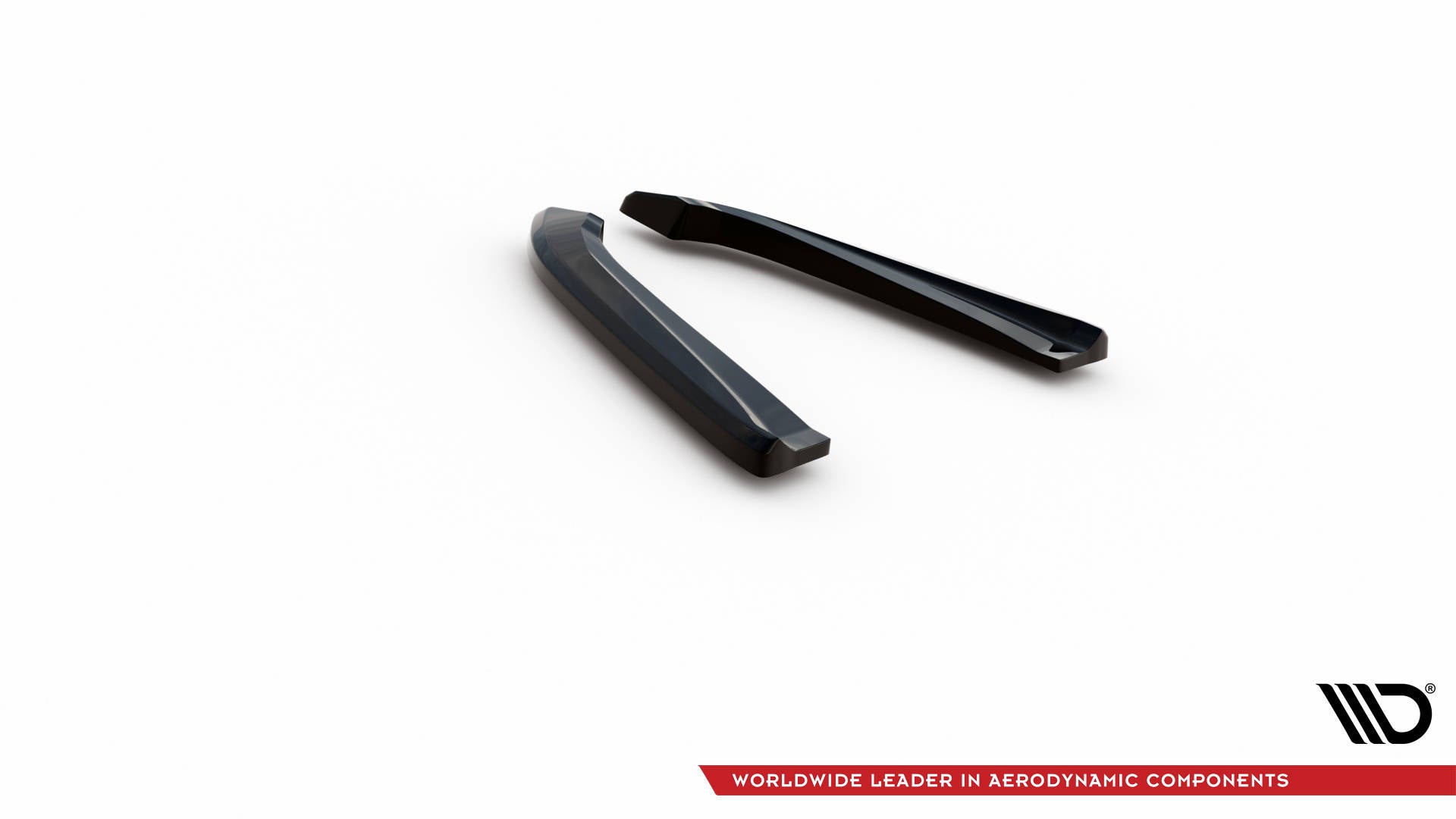 Heck Ansatz Flaps Diffusor für Audi RS6 Avant C6 schwarz Hochglanz