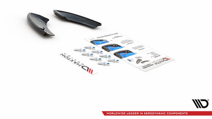 Heck Ansatz Flaps Diffusor für VW Golf 7 GTI TCR schwarz Hochglanz
