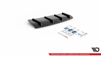 Diffusor Heck Ansatz für Volvo V70 Mk3 schwarz Hochglanz