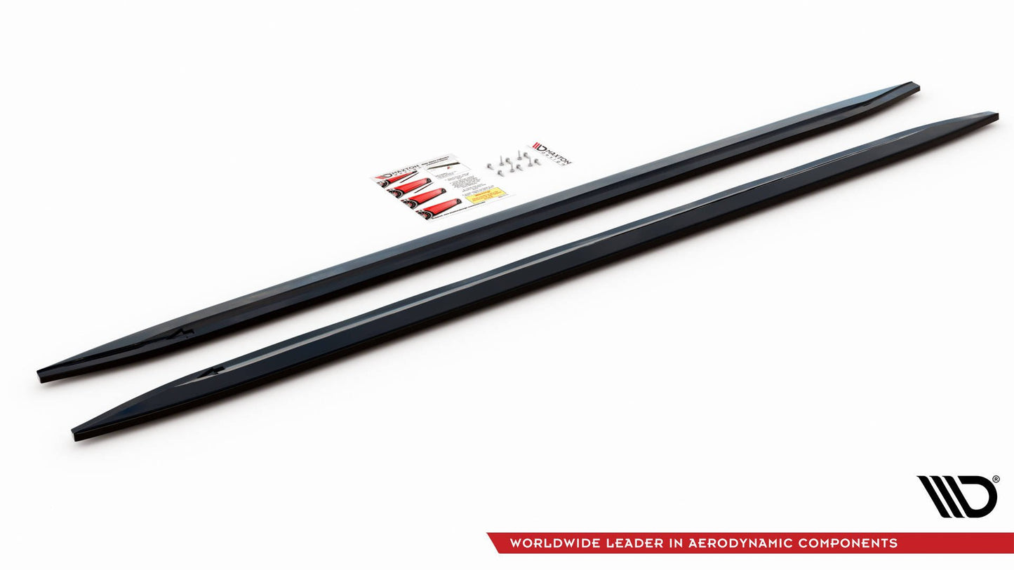 Seitenschweller Ansatz V.2 für BMW M4 G82 / G82 Facelift schwarz Hochglanz