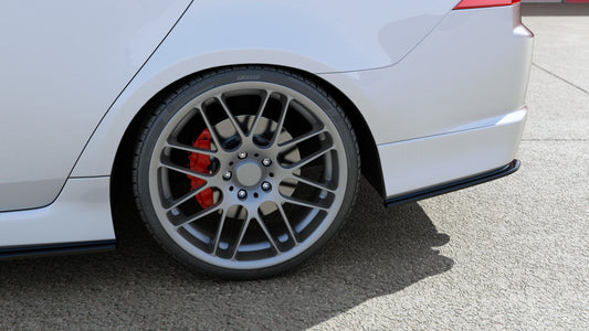 Heck Ansatz Flaps Diffusor für HONDA ACCORD VII TYPE-S schwarz Hochglanz