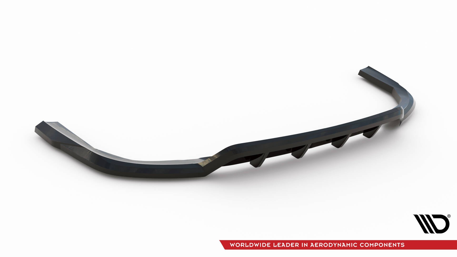 Mittlerer Cup Diffusor DTM Look Heck Ansatz für V.1 BMW X5 M-Paket G05 Facelift schwarz Hochglanz