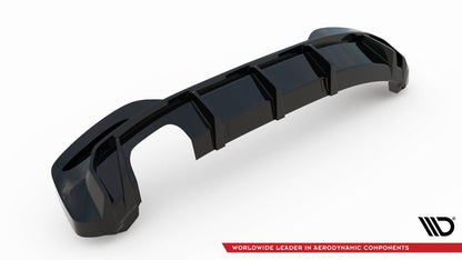 Diffusor Heck Ansatz V.3 für BMW 1er M-Paket F20 Facelift (Doppelauspuff li.)