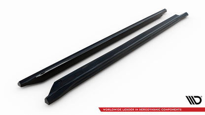 Seitenschweller Ansatz für VW Passat GT B8 Facelift USA schwarz Hochglanz