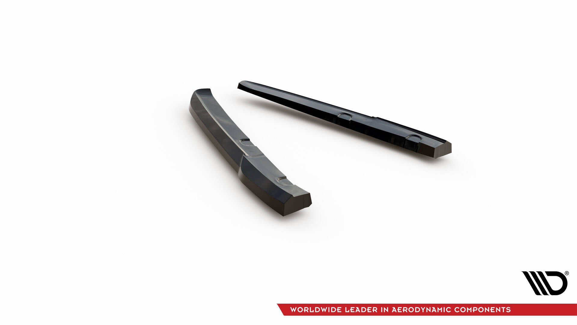 Heck Ansatz Flaps Diffusor für Porsche 911 992 GT3 schwarz Hochglanz