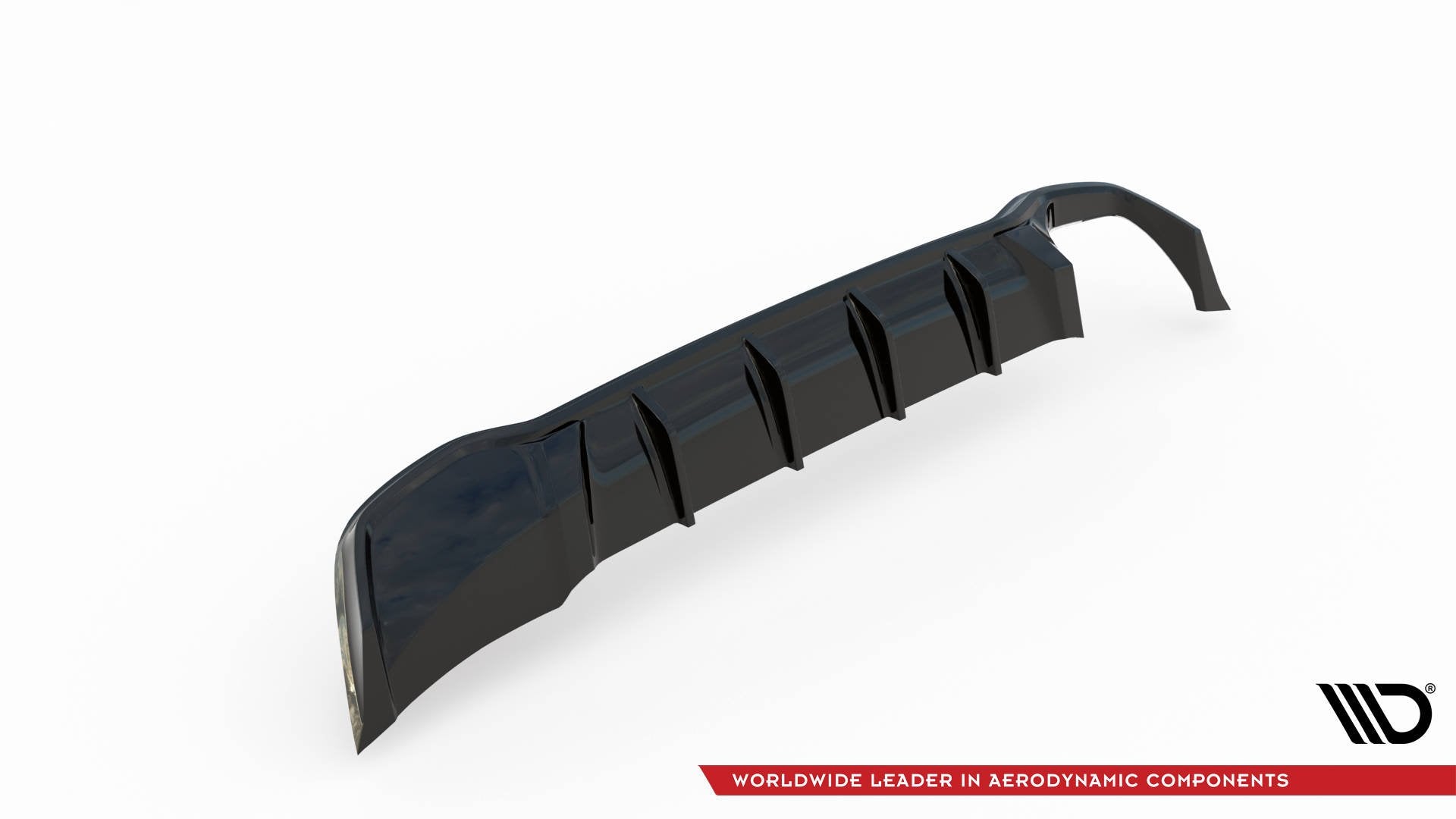 Diffusor Heck Ansatz für Ford Focus ST-Line Kombi Mk4 schwarz Hochglanz