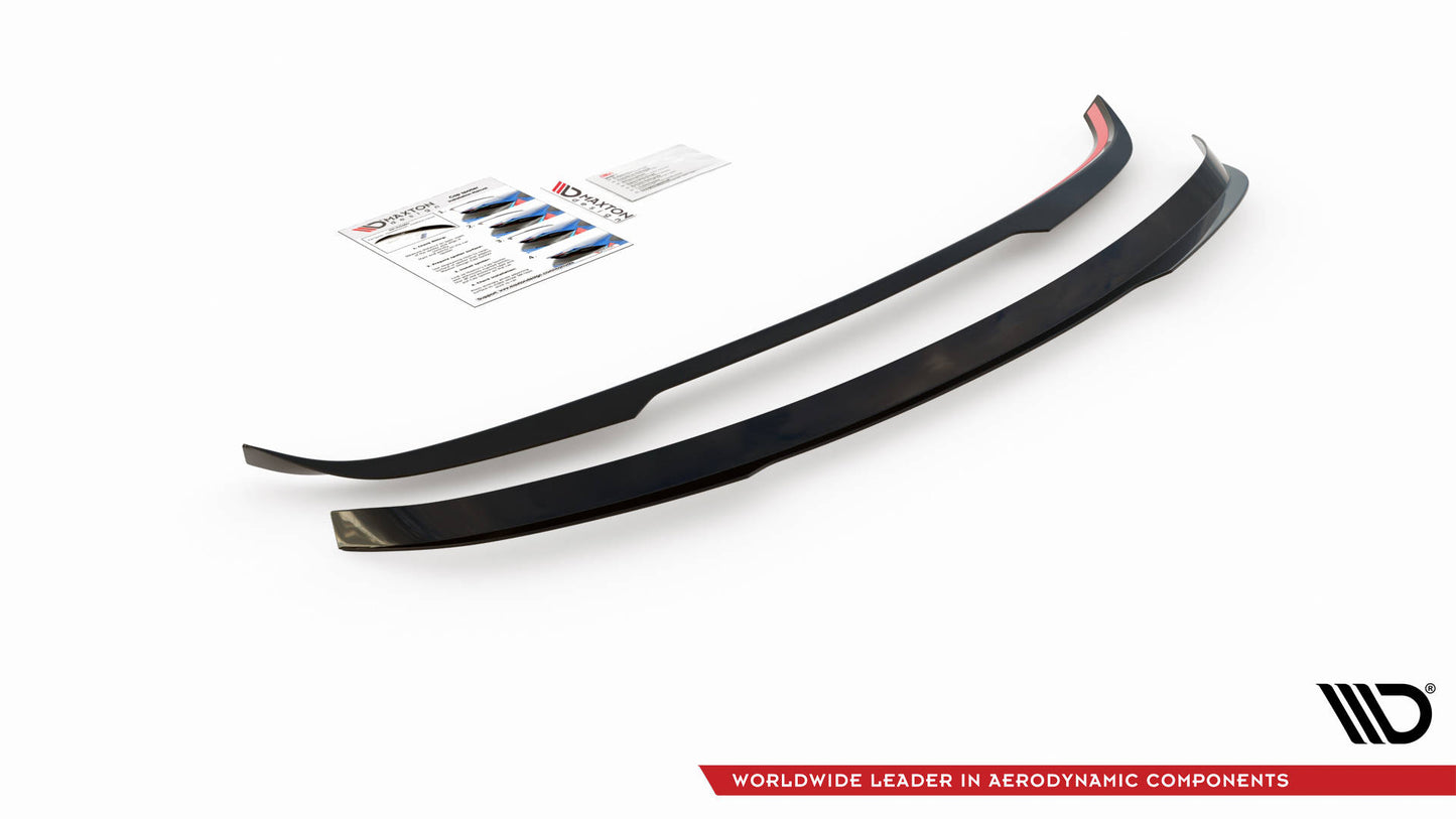 Spoiler CAP für Toyota Avensis Mk3 Facelift Wagon schwarz matt