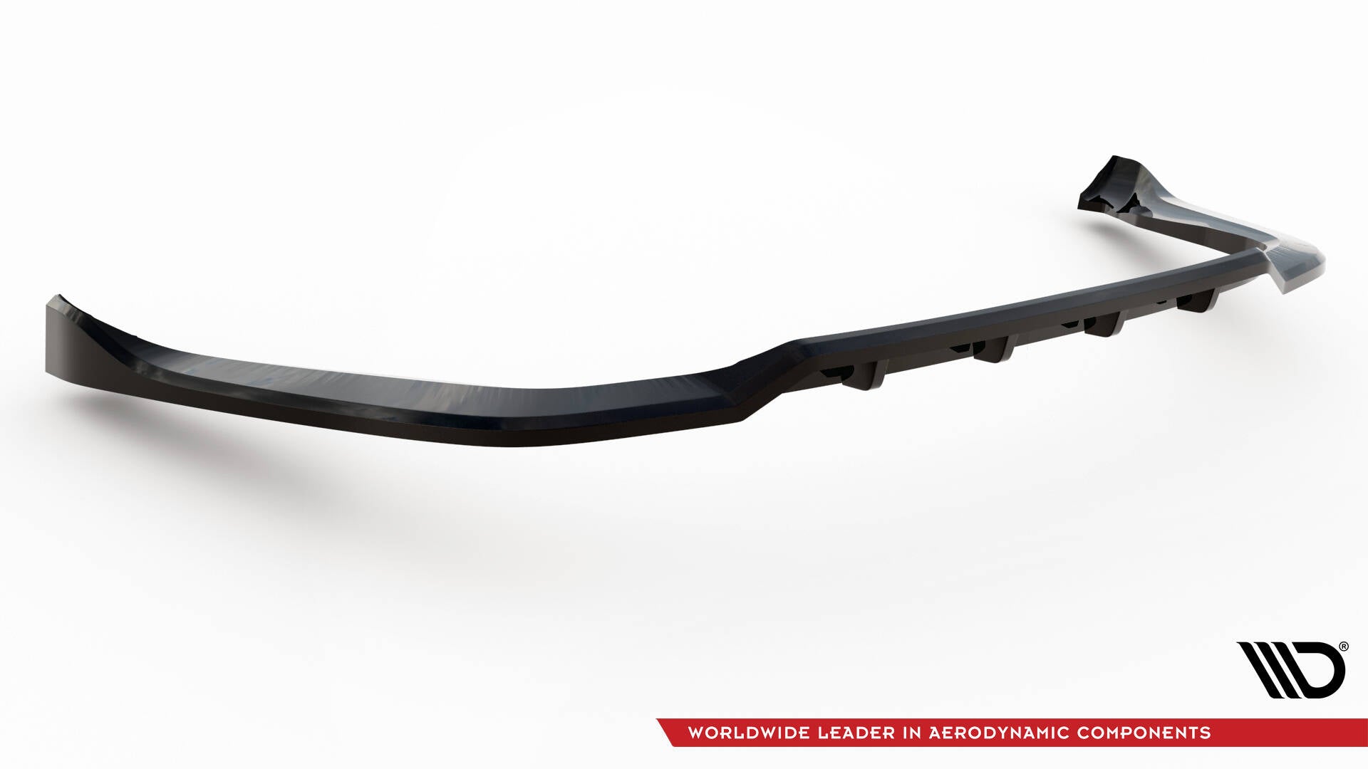 Mittlerer Cup Diffusor DTM Look Heck Ansatz für Porsche 911 Turbo 997 schwarz Hochglanz