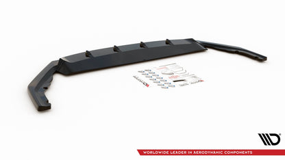 Front Ansatz V.3 für Skoda Octavia RS Mk4 schwarz Hochglanz