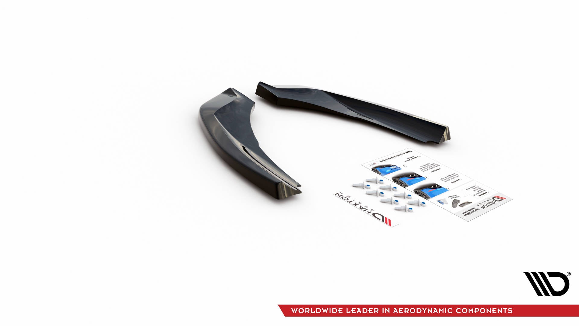 Heck Ansatz Flaps Diffusor für BMW Z4 M-Paket G29 schwarz Hochglanz