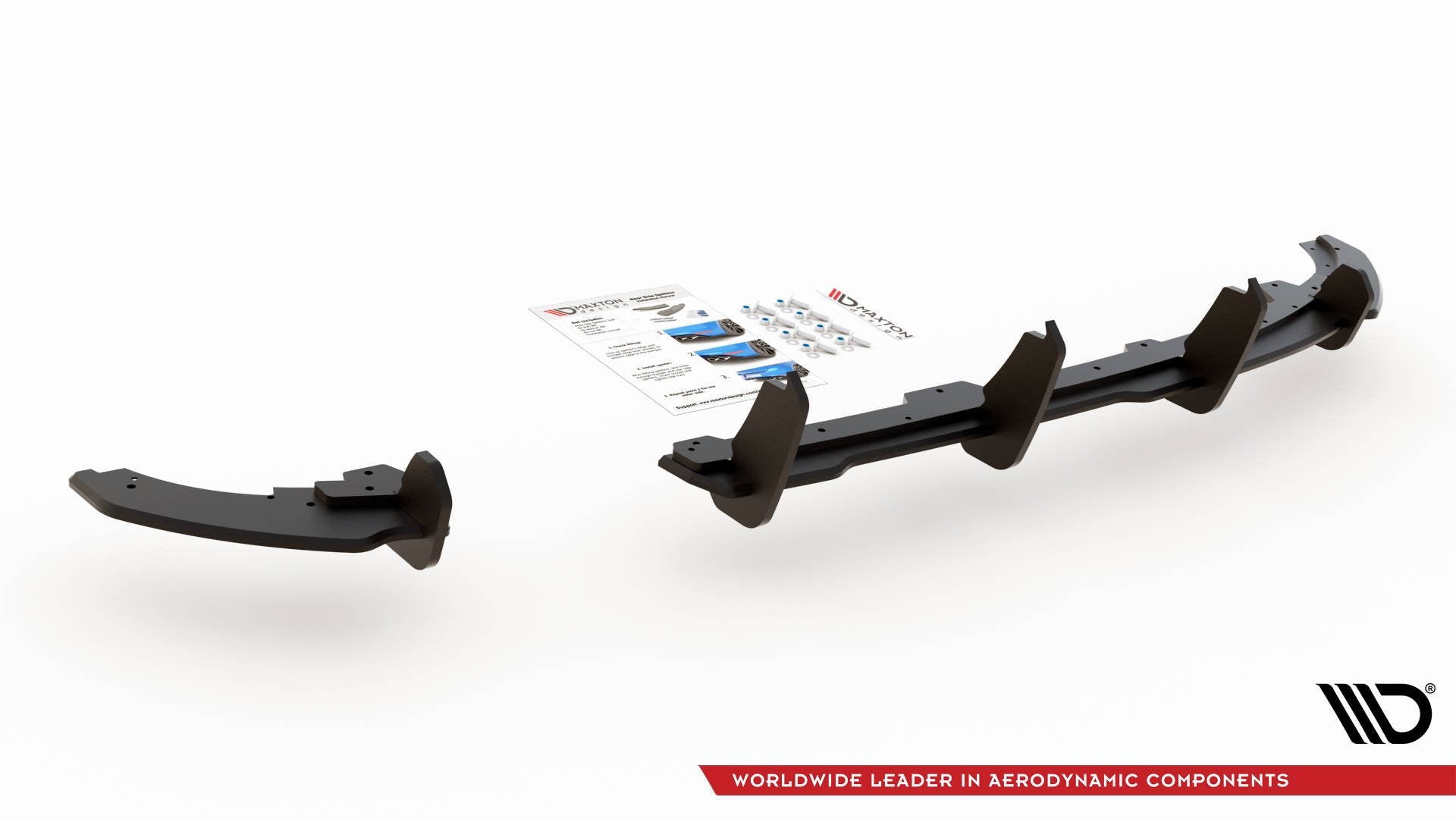 Robuste Racing Diffusor Heck Ansatz für Volkswagen Polo GTI Mk6