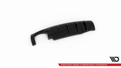 Diffusor Heck Ansatz für Seat Ibiza Cupra Mk3 schwarz Hochglanz
