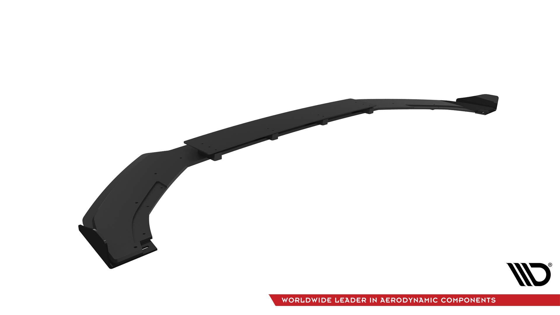 Street Pro Front Ansatz für + Flaps für V.1 + Flaps VW Golf R Mk7 schwarz Hochglanz