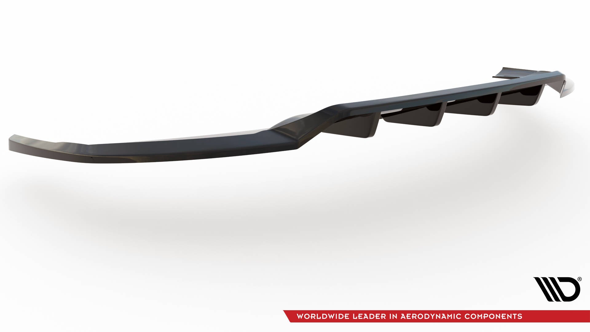 Mittlerer Cup Diffusor DTM Look Heck Ansatz für Audi e-tron schwarz Hochglanz