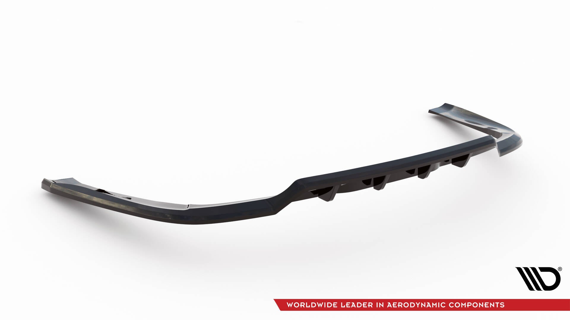 Mittlerer Cup Diffusor DTM Look Heck Ansatz für Chrysler Pacifica Mk2 Facelift schwarz Hochglanz