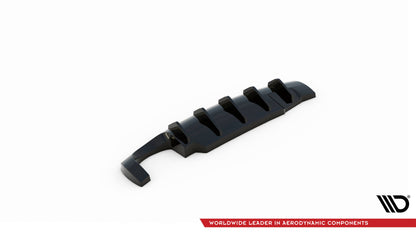 Diffusor Heck Ansatz für Seat Ibiza Cupra Mk3 schwarz Hochglanz