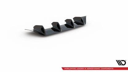 Diffusor Heck Ansatz für Mercedes-Benz CLA  AMG-Line X118 schwarz Hochglanz