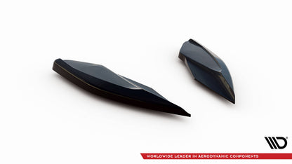 Heck Ansatz Flaps Diffusor V.2 für Cupra Leon Hatchback Mk1 schwarz Hochglanz