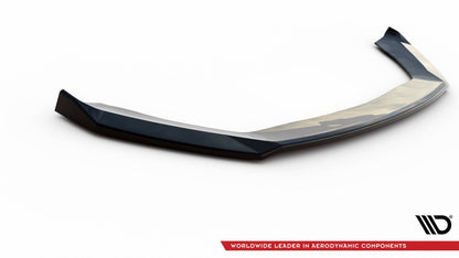 Front Ansatz V.7 für Seat Leon Cupra / FR Mk3 FL schwarz Hochglanz