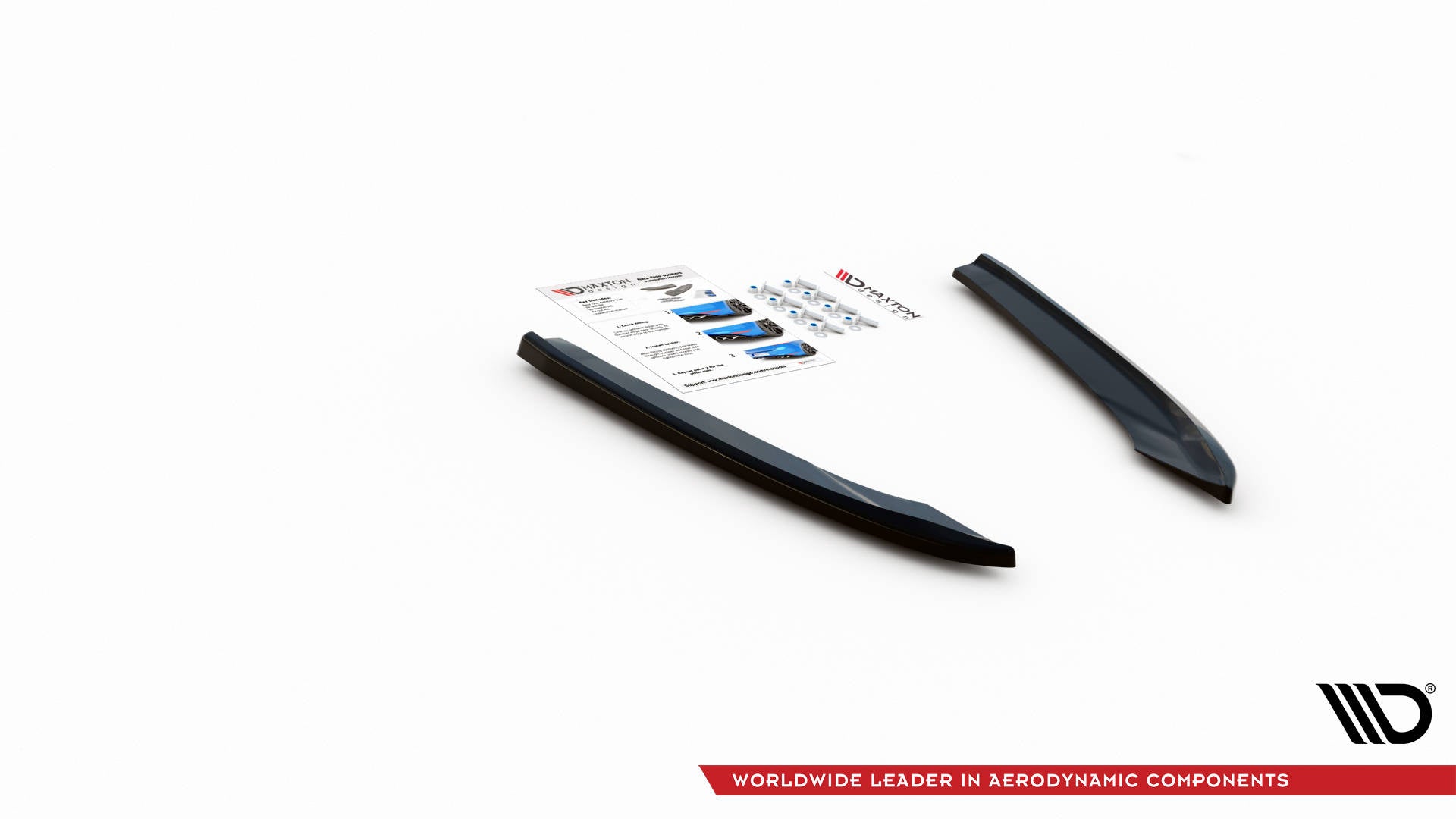 Heck Ansatz Flaps Diffusor für Cupra Leon ST Mk1  schwarz Hochglanz