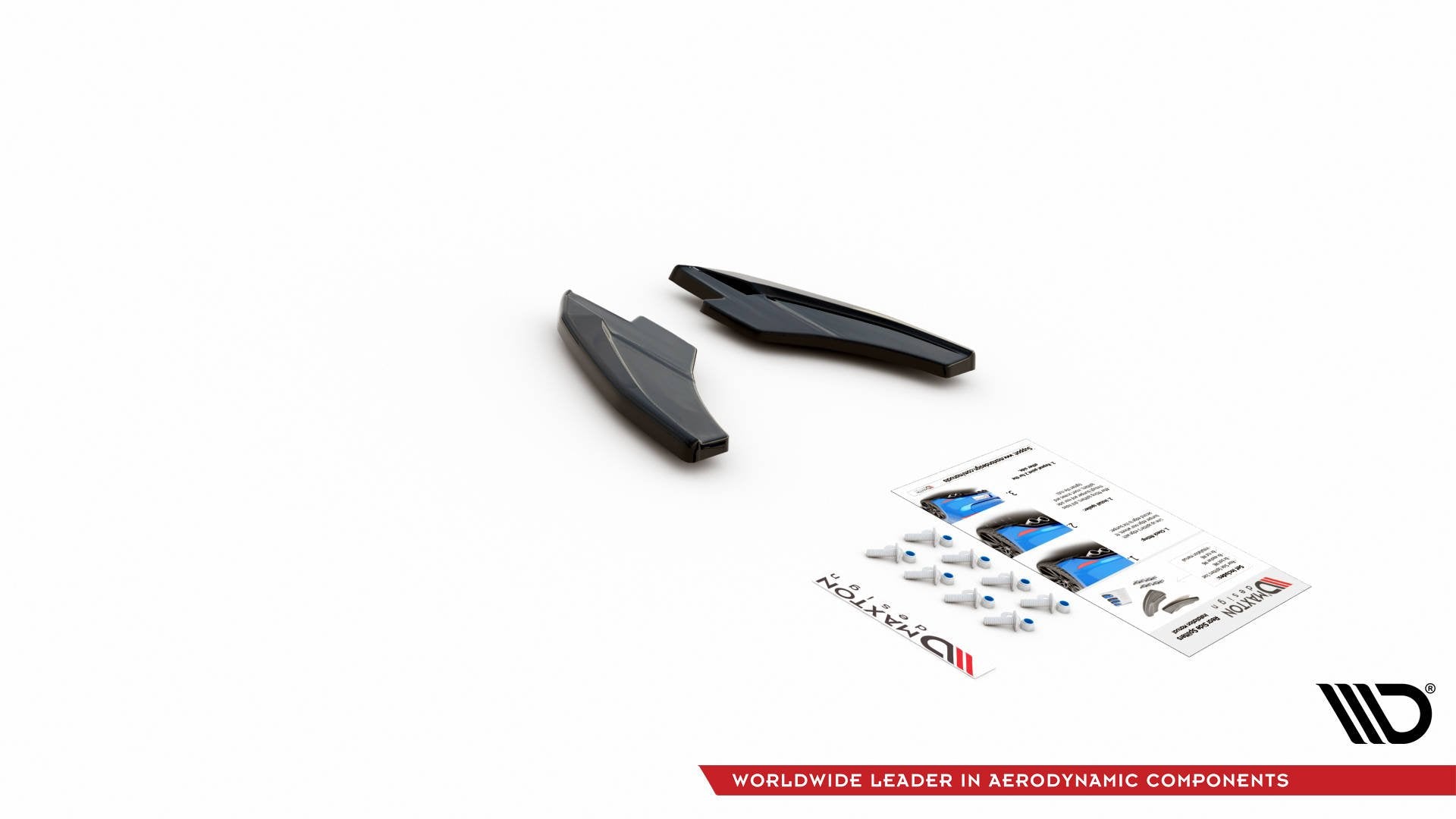 Heck Ansatz Flaps Diffusor V.2 für Audi S3 Sportback 8Y Carbon Look
