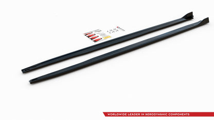 Seitenschweller Ansatz für Toyota Corolla XII Touring Sports schwarz Hochglanz