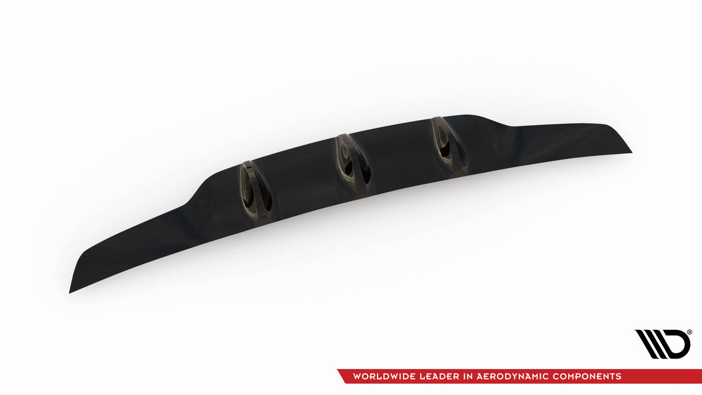 Diffusor Heck Ansatz für Mercedes C-Klasse S205 63 AMG  schwarz Hochglanz