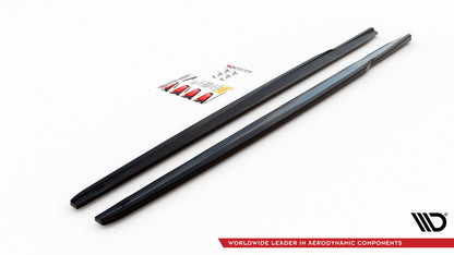 Seitenschweller Ansatz für V.1 für BMW 2 Gran Coupe M-Paket / M235i F44 schwarz Hochglanz