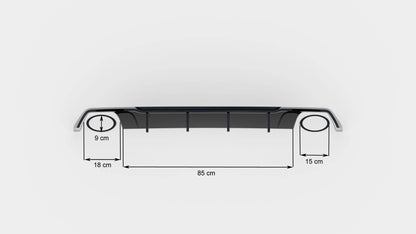 Diffusor Heck Ansatz V.2 für Seat Leon Cupra ST Mk3 FL