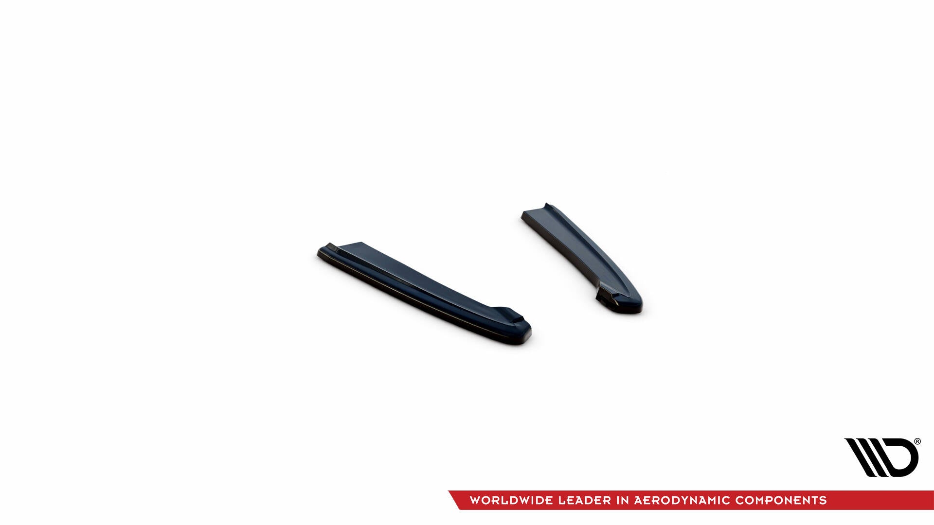 Heck Ansatz Flaps Diffusor für Audi RS4 B9 / B9 Facelift  schwarz Hochglanz