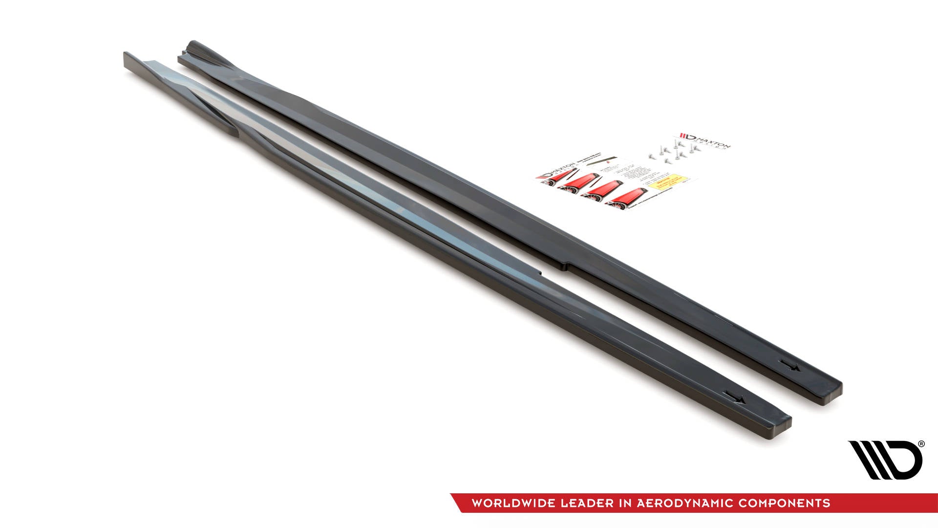 Seitenschweller Ansatz für Toyota Corolla GR Sport Hatchback XII schwarz Hochglanz