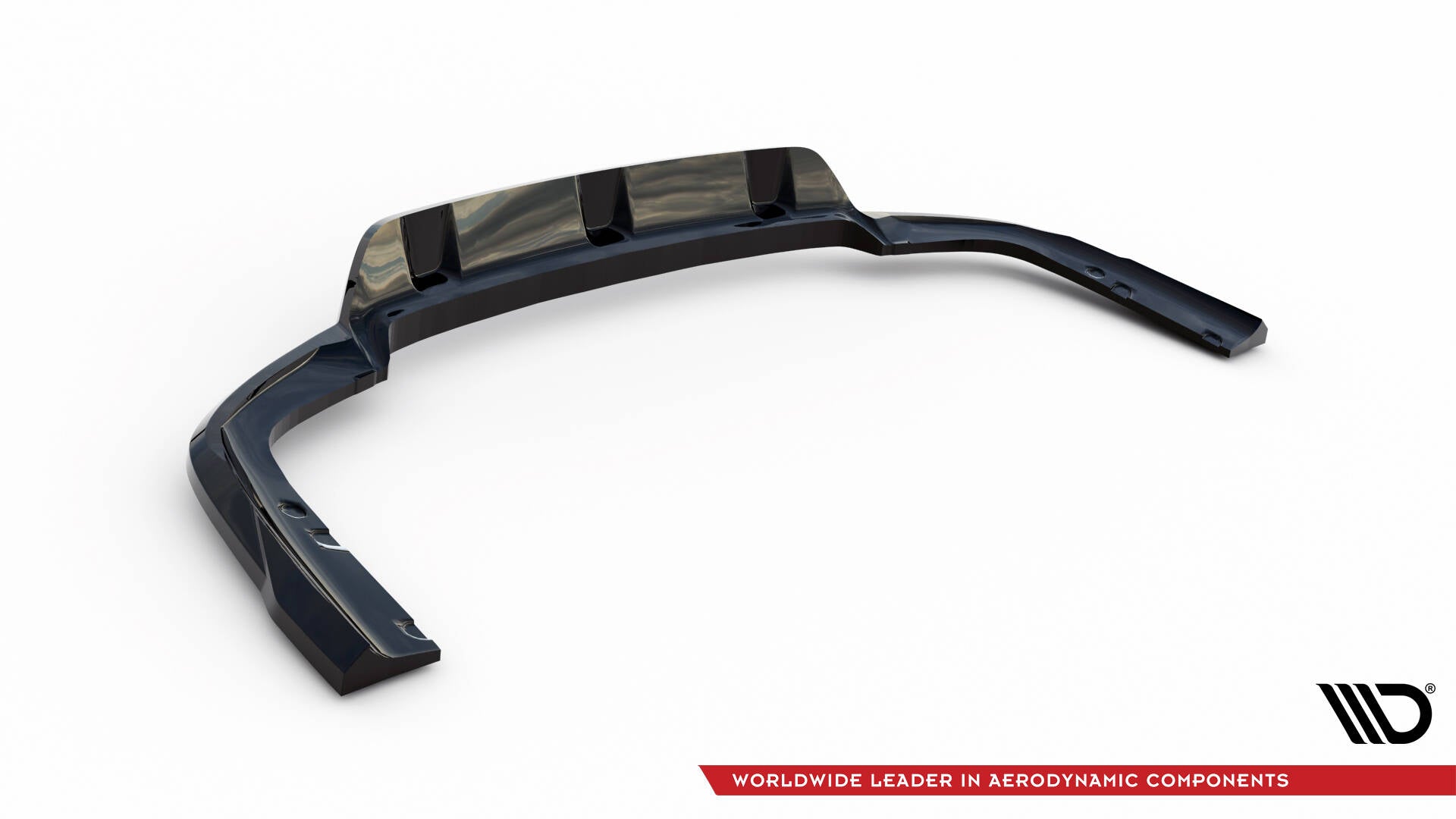 Mittlerer Cup Diffusor DTM Look Heck Ansatz für V.1 BMW X6 M-Paket G06 Facelift schwarz Hochglanz