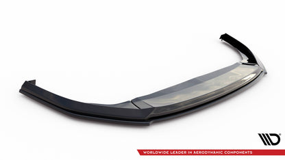 Front Ansatz V.6 für VW Golf GTI / GTE / GTD / R-Line Mk8 schwarz Hochglanz
