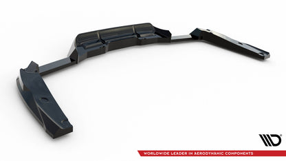 Mittlerer Cup Diffusor DTM Look Heck Ansatz für BMW X4 M F98 schwarz Hochglanz