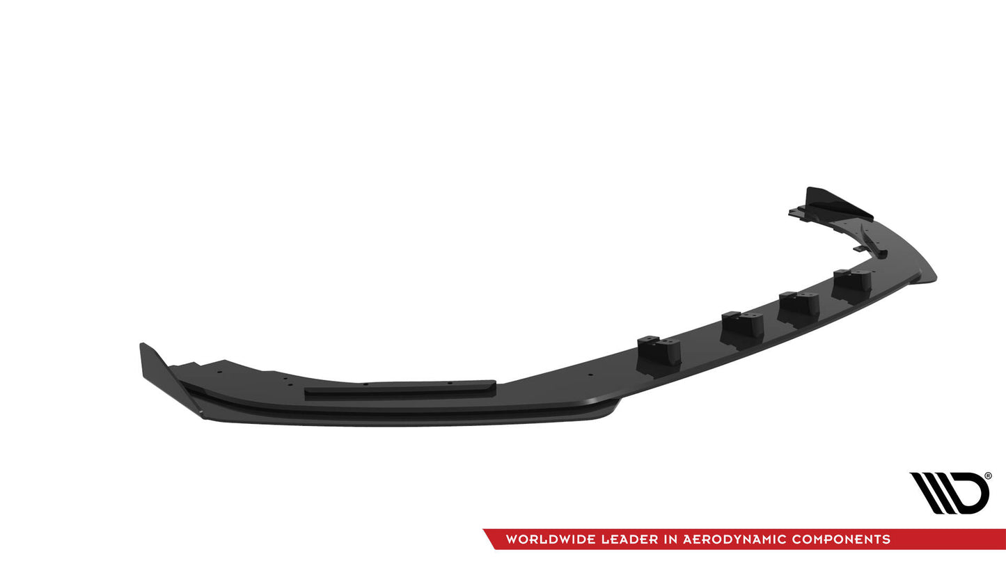 Street Pro Front Ansatz für +Flaps für V.1 + Flaps Audi RS3 Limousine 8V Facelift schwarz Hochglanz