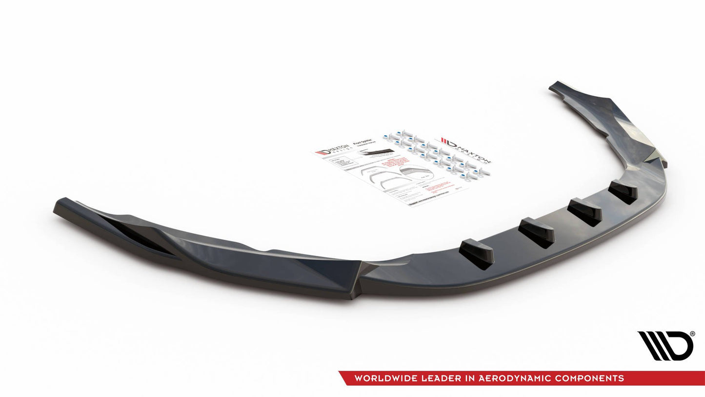 Front Ansatz V.1 für Volvo S60 R-Design Mk2 Facelift schwarz Hochglanz