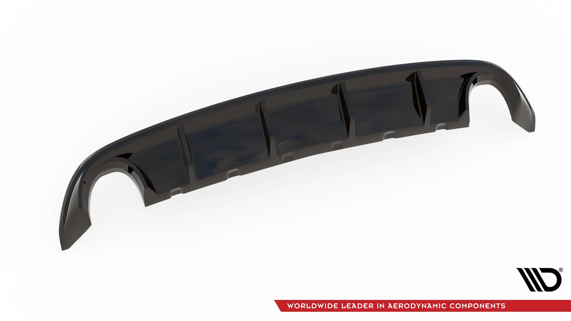 Diffusor Heck Ansatz für Ford Edge Mk2 schwarz Hochglanz