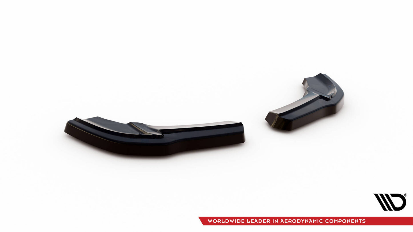 Heck Ansatz Flaps Diffusor für Mercedes A W176 AMG Facelift schwarz Hochglanz