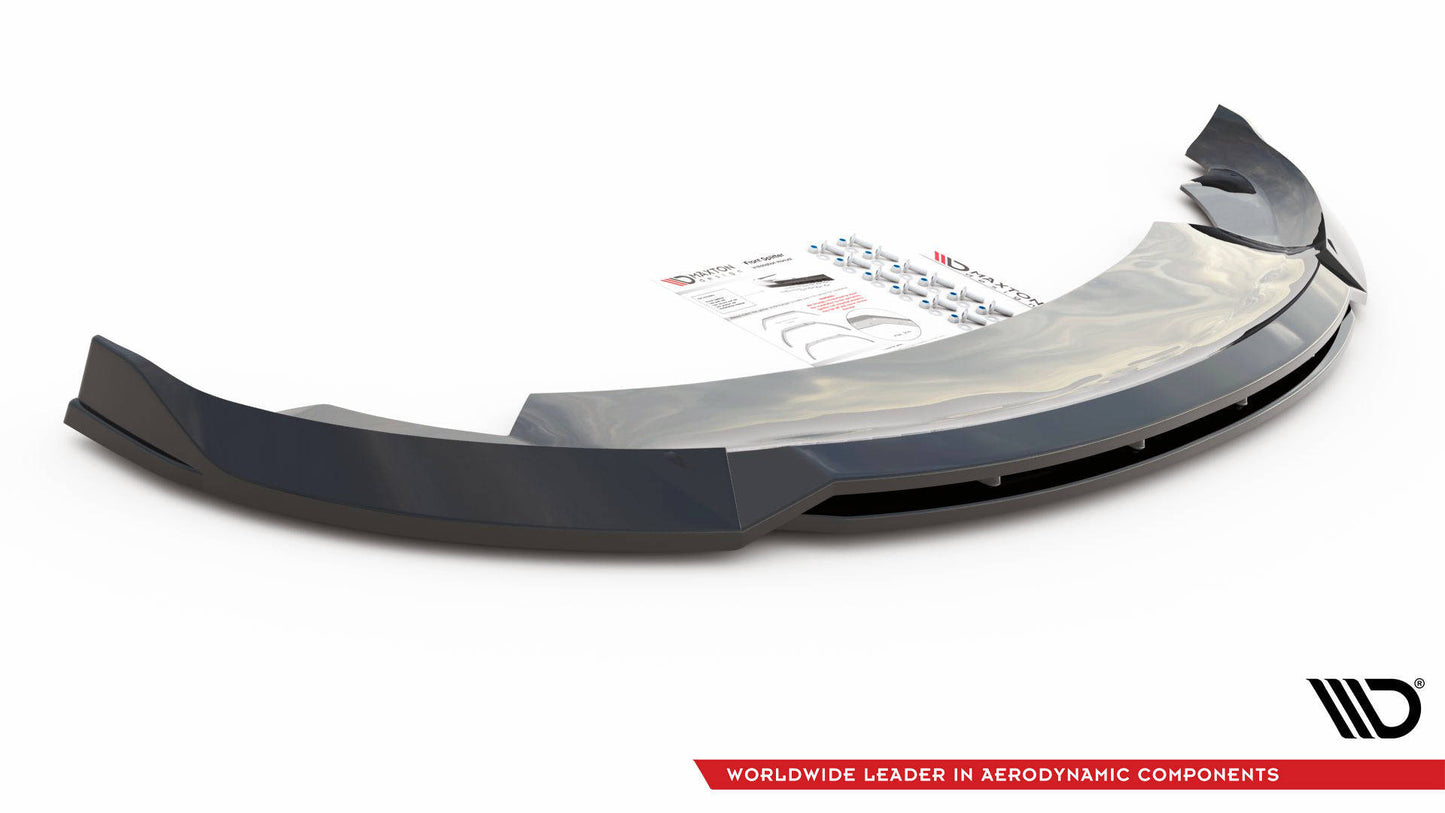 Front Ansatz V.3 für Tesla Model 3 schwarz Hochglanz