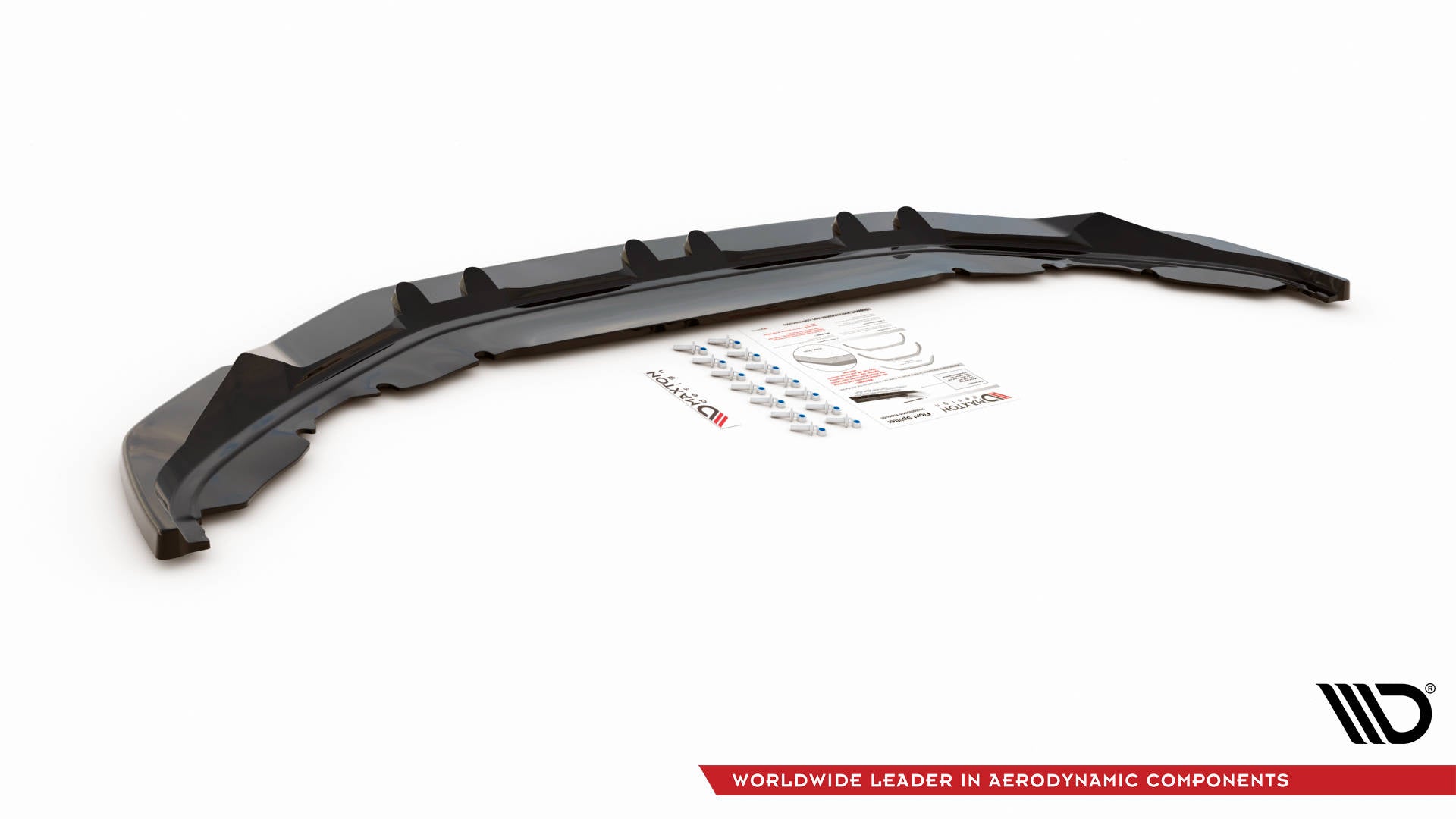 Front Ansatz für Volkswagen Tiguan Mk2 schwarz matt
