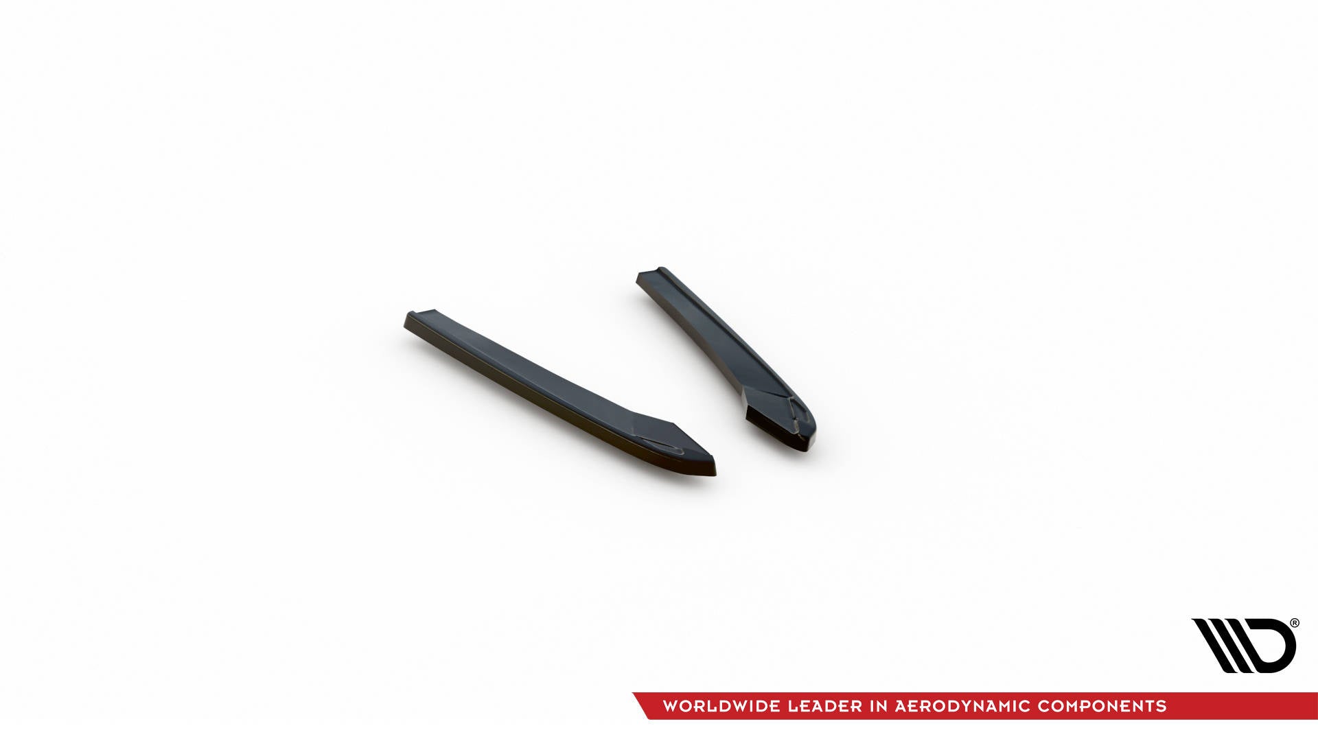 Heck Ansatz Flaps Diffusor für Audi A4 Competition B9  schwarz Hochglanz