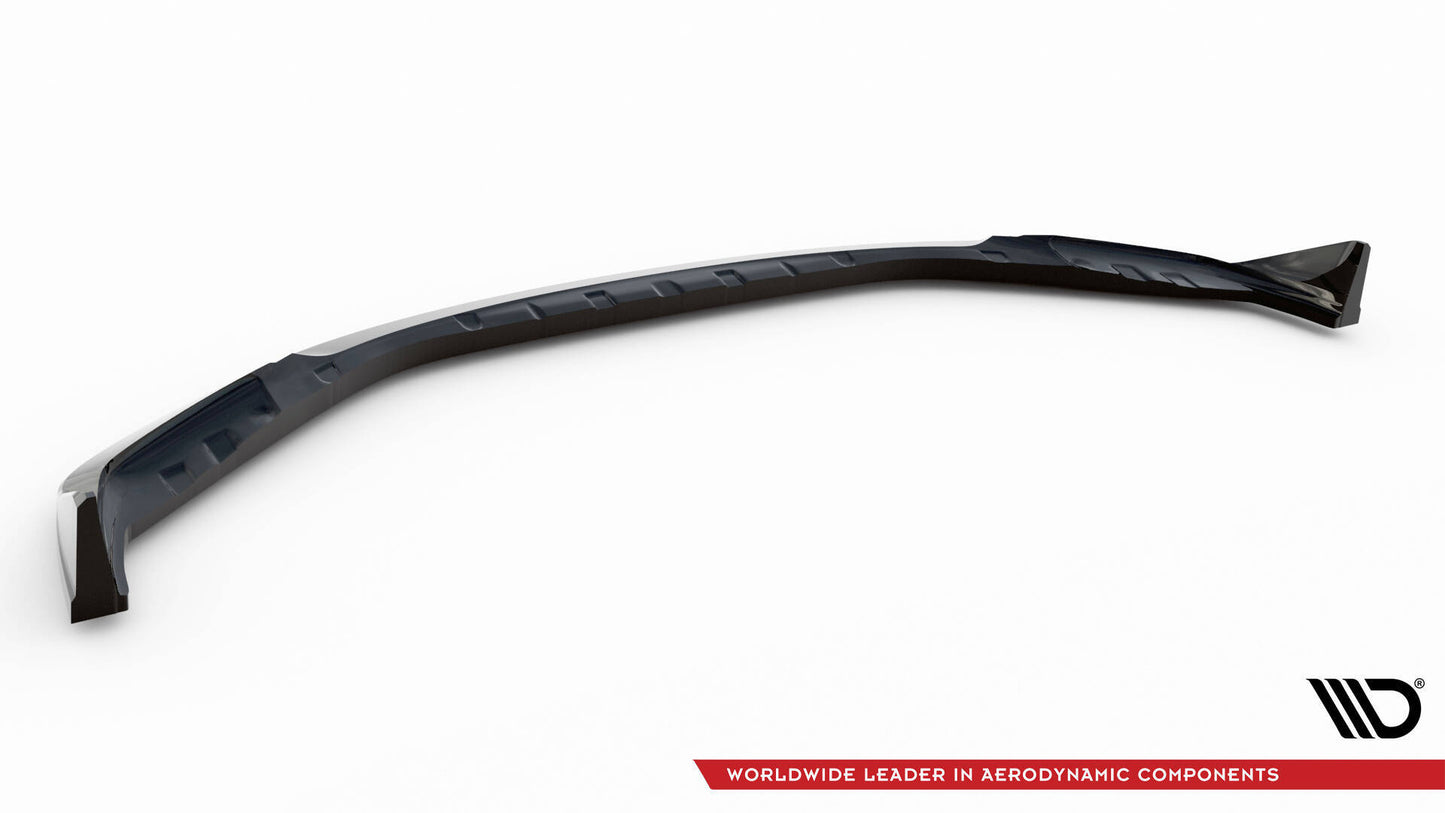 Front Ansatz V.4 für CSL Look BMW M3 Limousine / Touring G80 / G81 schwarz Hochglanz