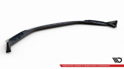 Front Ansatz V.4 für CSL Look BMW M3 Limousine / Touring G80 / G81 schwarz Hochglanz